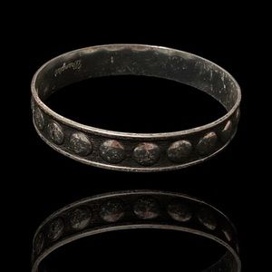 Stylish Wrangler Silvertone Bangle Bracelet